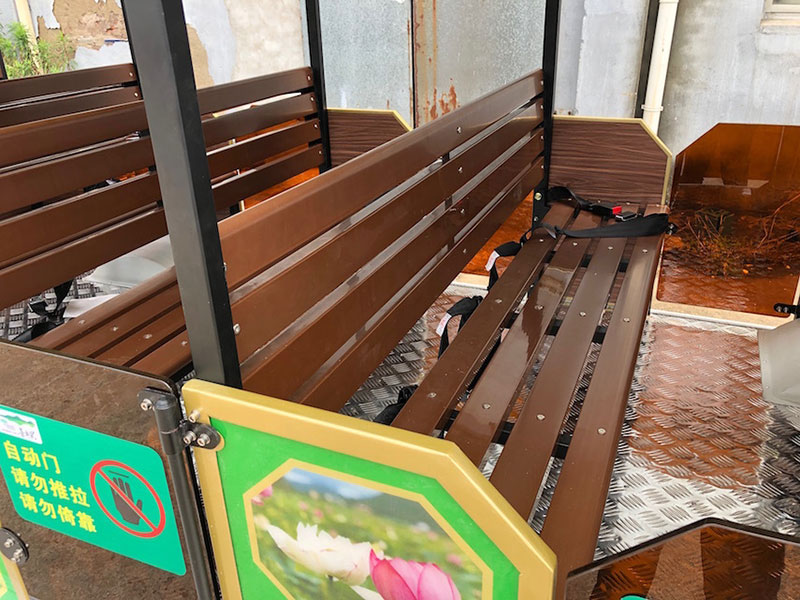 景區觀光小火車-塑木座椅